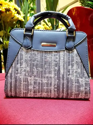 DISTANT TRENDY  BLUE-GREY LADYS HANDBAG