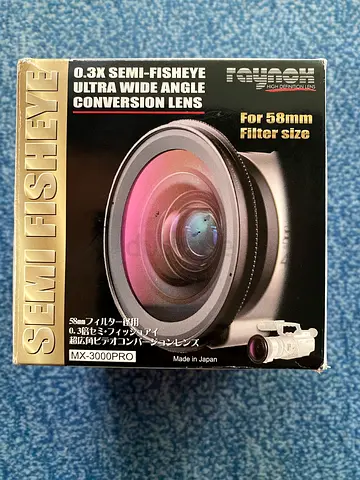Raynox MX-3000PRO 58mm 0.3x Semi Fisheye Lens