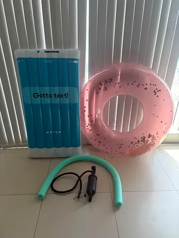 Inflatable Pool Floats Bundle with pump -