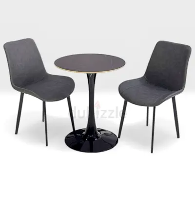 Modern Dining Table Set with Two Chairs