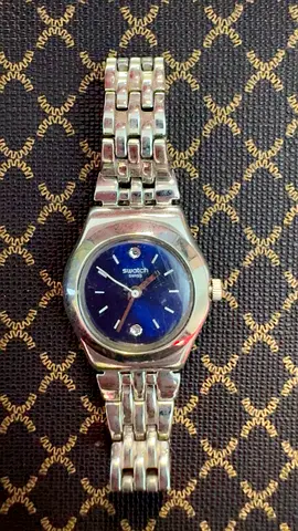 Swatch Womens Watch with Blue Dial