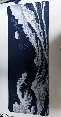 Wavy Design Gaming Mouse Pad