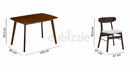 Dining Table and 3 Chair Set