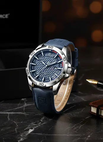 Stylish Mens Sport Watch with Blue Strap
