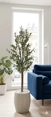 Artificial Olive Tree in Decorative Pot