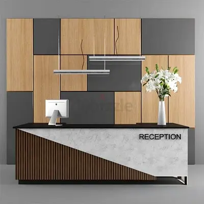 Modern Geometric Reception Desk