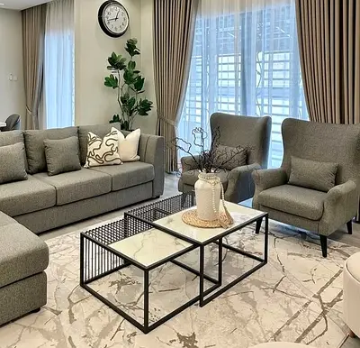 Modern Monochrome Living Room