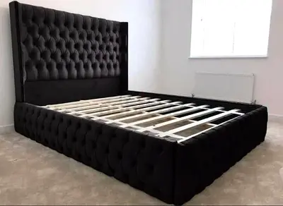 Premium velvet bed for sale custom order UAE