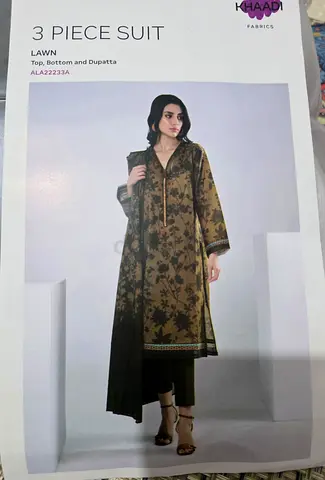 Elegant 3 Piece Lawn Suit by khaadi