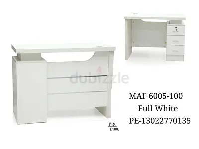 Modern Full White Study Table