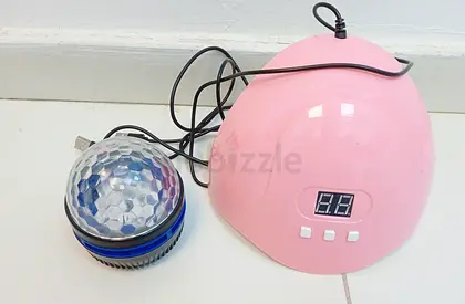 Pink LED Disco Light with Timer