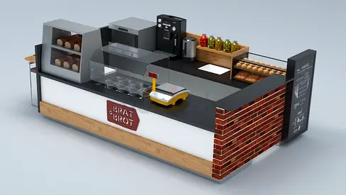 Best Fast Food Kiosk For Shopping Mall