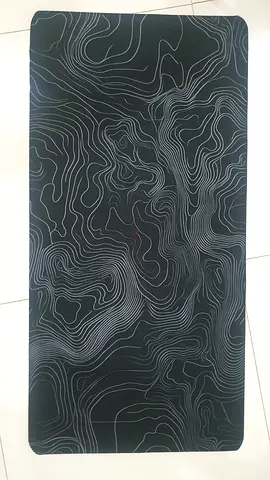 50x100 black with white stripes mouse pad with unique design
