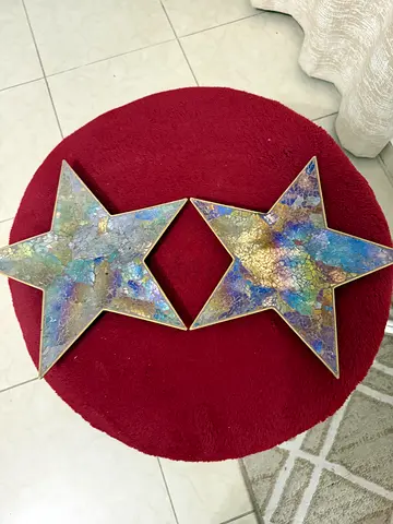 Decorative Star mirror table decoration