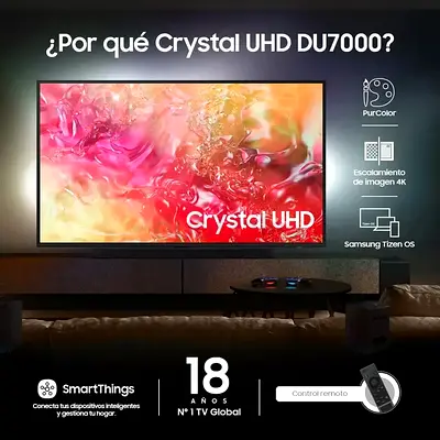 Samsung 55 Smart TV - 4K, 55AU7000