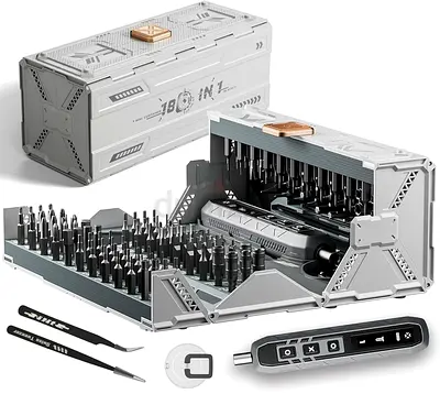 180 in 1 Electric Screwdriver Set, Precision Magnetic Screwdriver Kit