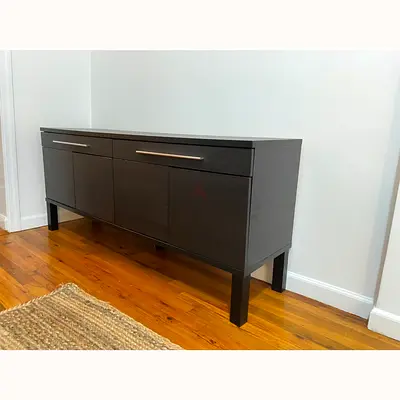 Modern Dark Wood Sideboard