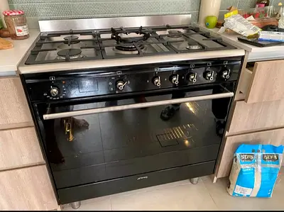 Smeg SSA91MABL2 Free Standing Gas Cooker 5 Zones / Electric Oven 90cm