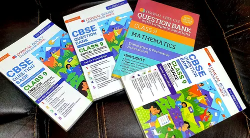 Oswal CBSE Class 9 Question Bank , NCERT Science and Golden guide