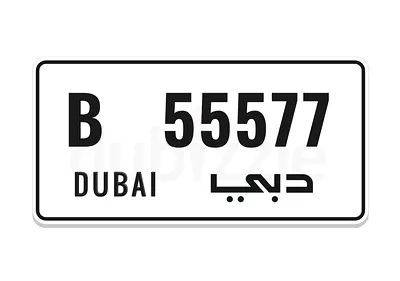 Code B special plate number