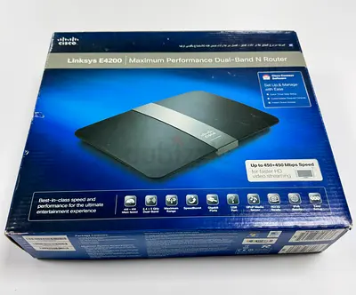 Brand NEW LINKSYS E4200 Dual-Band N Router Wireless 4-Port-Switch