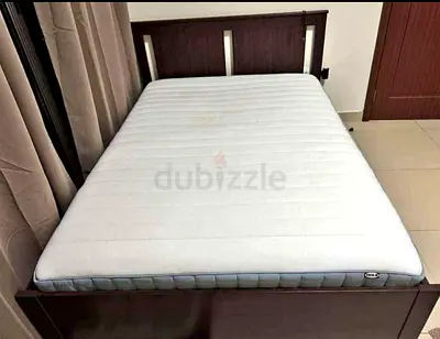 Ikea songesand double size bed frame with Ikea mattress 140×200