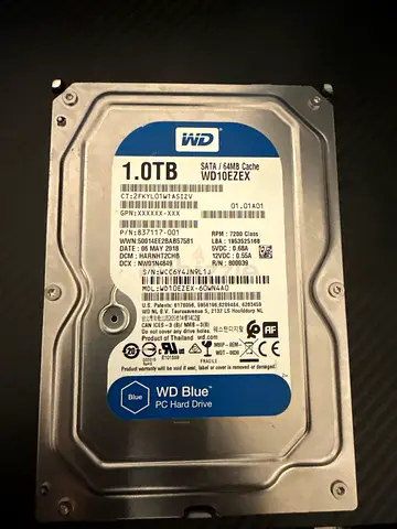 WD Blue 1TB Hard Drive