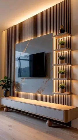 Luxury Minimalist Media Wall