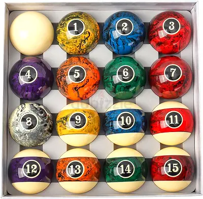 Pool Table Billiard Ball Set
