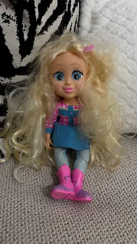 Blonde Haired Doll with Pink Boots