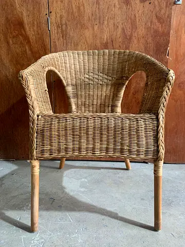 Chair, rattan/bamboo