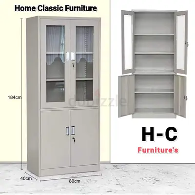 Elegant Grey Display Cabinet