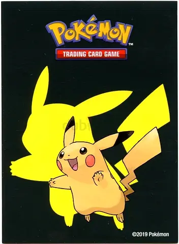 Pokemon Trading Card - 96 Pikachu themed sleeves