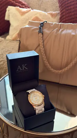 Anne Klein Women Gold Tone Diamond Watch