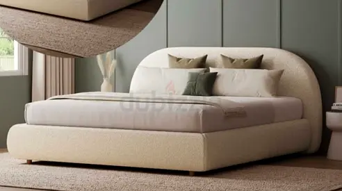 Brend New high quality fabric luxury king size 180x200 Bed with spring mattress available