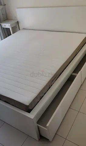 Ikea king size bed with mattress available in perfect condition