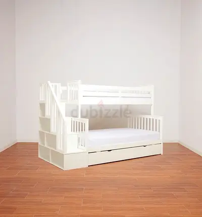Stylish Bunk Bed with Storage Staircase