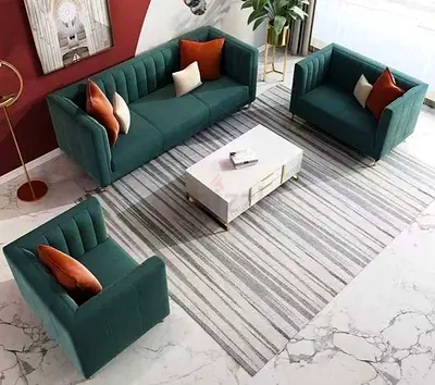 Emerald Velvet Tuxedo Sofa Set