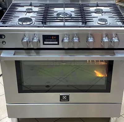 Electrolux Gas Cooker 5 Burner 90 Cm Latest Model Oven With Fan