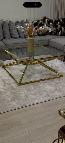 2XL Luxurious Modern Glass Coffee Table