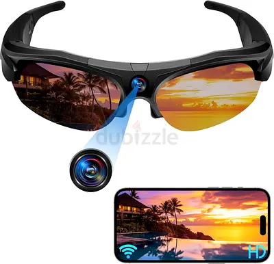 WiFi Camera, Mini Sunglasses Camera 4k HD, Wireless Video Sports Camera