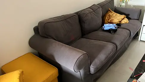 Comfortable Gray Sofa for Sale