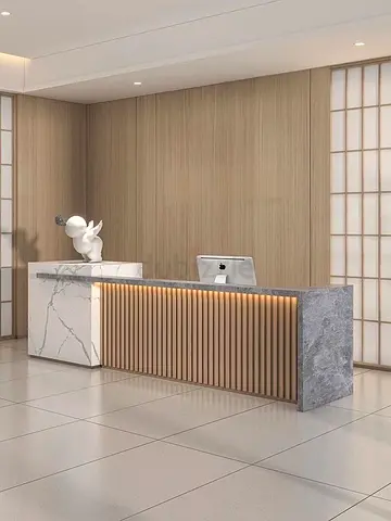 Contemporary Dual-Tone Corporate Desk