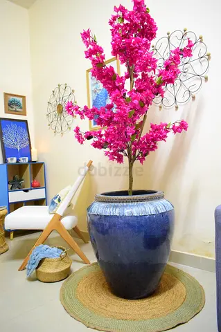 Artificial bougainvillea with Plant pot