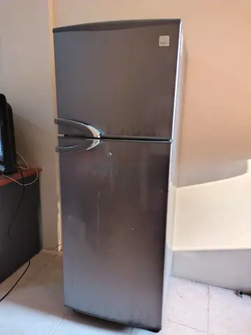 Silver Refrigerator in Good Condition