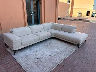 Still brand new Natuzzi Editions L Shape Sofa Beige