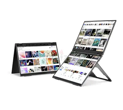 EHOMEWEI X1 Pro Dual Monitor, 2K 60Hz 16*2 Laptop Expansion Portable Screens