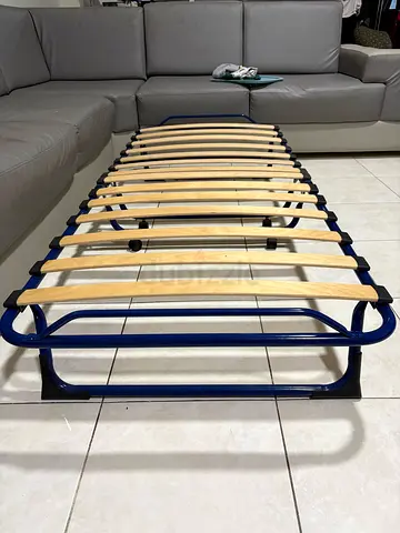 Durable Folding Bed Frame with Wooden Slats ikea