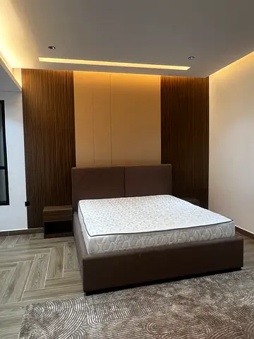 Modern Bed Frame with Mattress