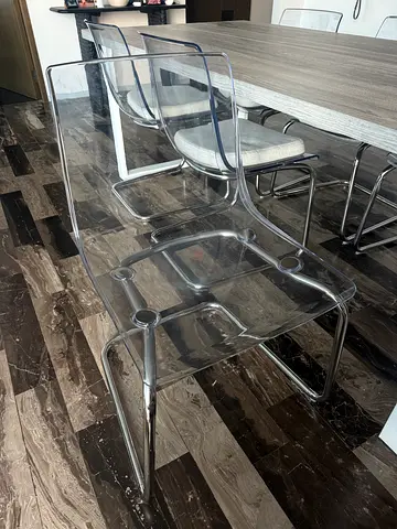 IKEA Tobias transparent chair (6 chairs)